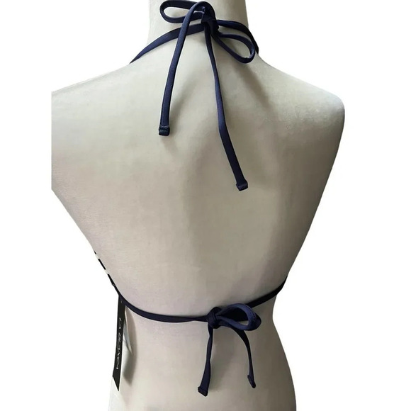 LA BLANCA Capri Banded Triangle Bikini Top In Indigo - Picture 5 of 5